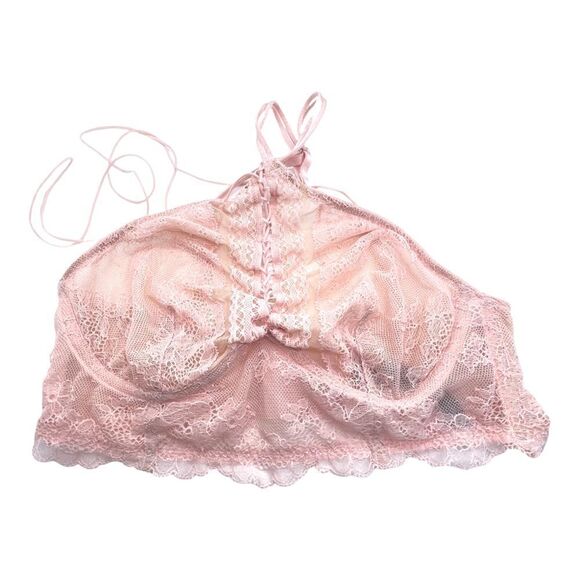 VICTORIA’S SECRET Very Sexy Wire Free Bralette Light Link Lace Size Small - Picture 1 of 3